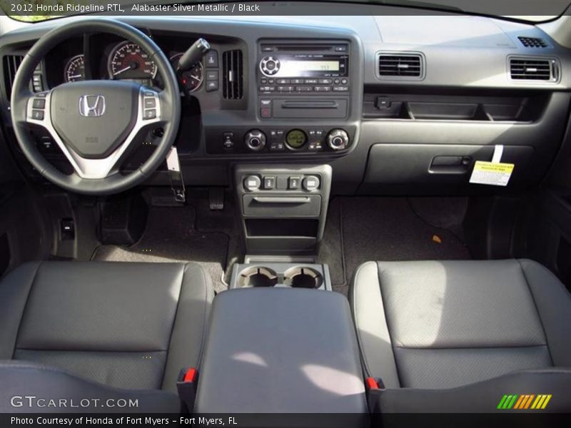 Alabaster Silver Metallic / Black 2012 Honda Ridgeline RTL