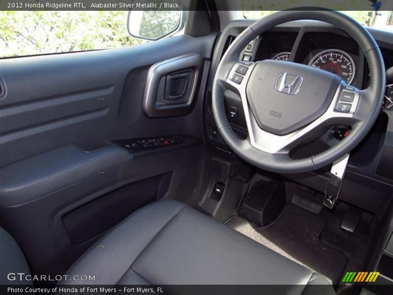 Alabaster Silver Metallic / Black 2012 Honda Ridgeline RTL