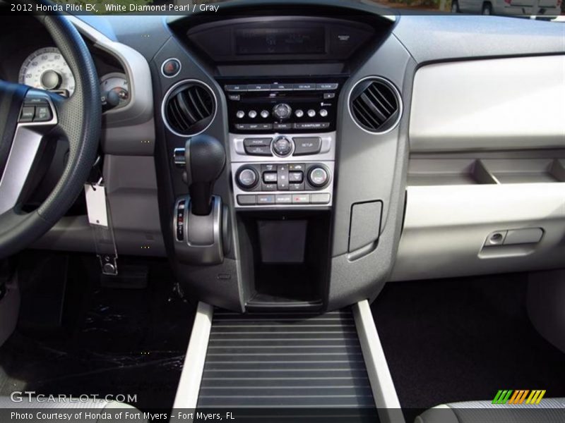 White Diamond Pearl / Gray 2012 Honda Pilot EX