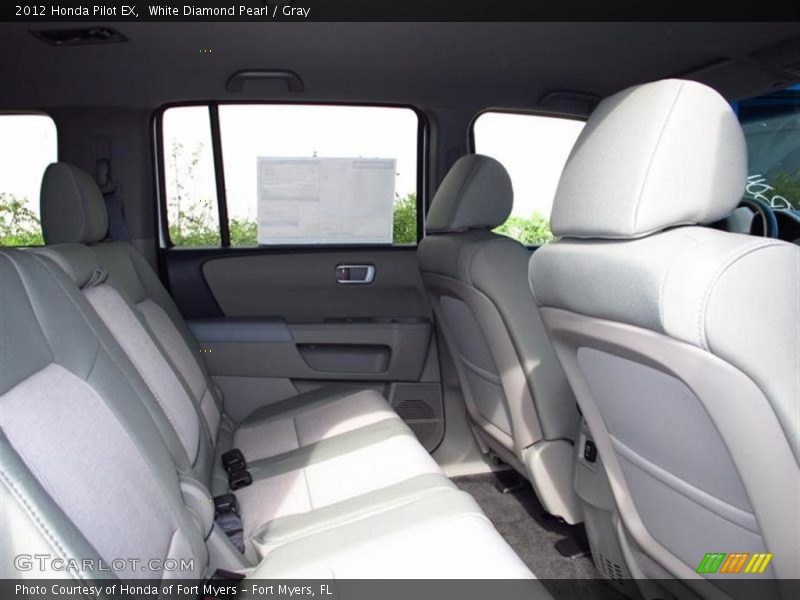 White Diamond Pearl / Gray 2012 Honda Pilot EX