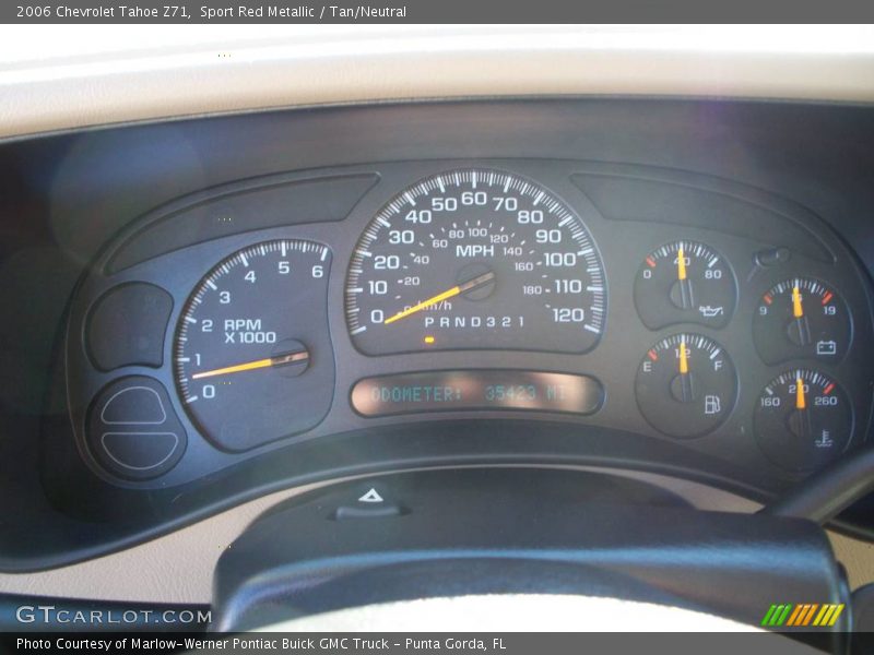 Sport Red Metallic / Tan/Neutral 2006 Chevrolet Tahoe Z71