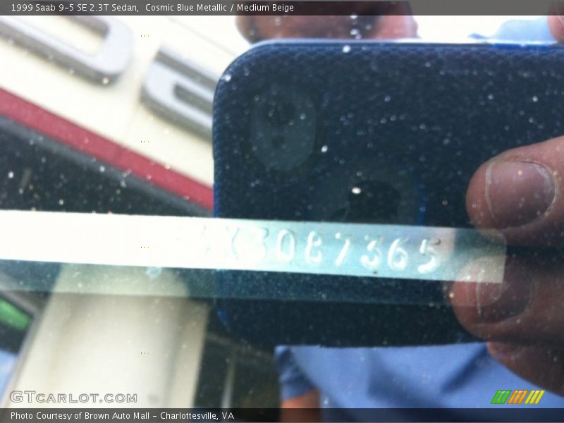 Cosmic Blue Metallic / Medium Beige 1999 Saab 9-5 SE 2.3T Sedan