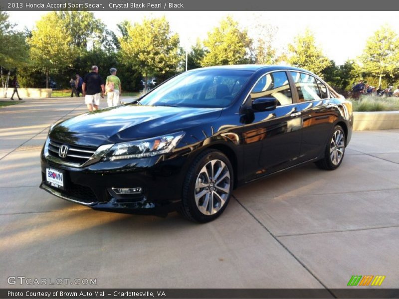 Crystal Black Pearl / Black 2013 Honda Accord Sport Sedan