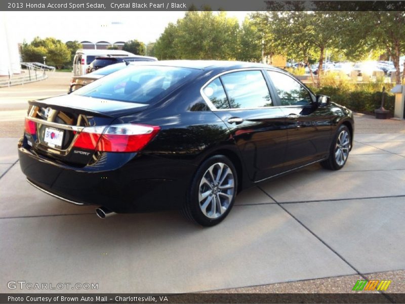 Crystal Black Pearl / Black 2013 Honda Accord Sport Sedan