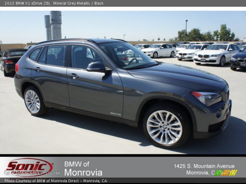 Mineral Grey Metallic / Black 2013 BMW X1 sDrive 28i