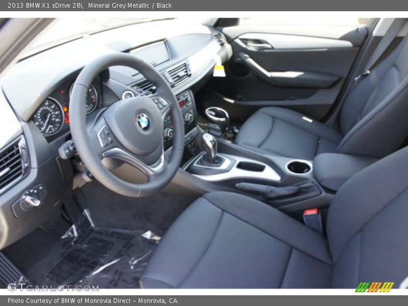 Mineral Grey Metallic / Black 2013 BMW X1 sDrive 28i