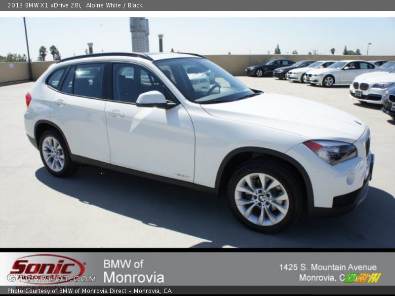 Alpine White / Black 2013 BMW X1 xDrive 28i