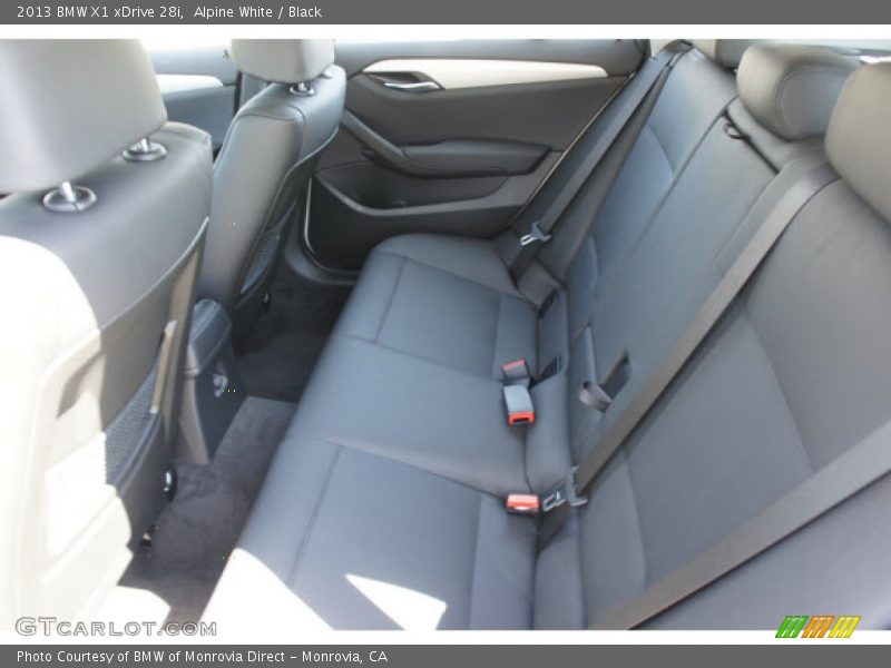 Rear Seat of 2013 X1 xDrive 28i