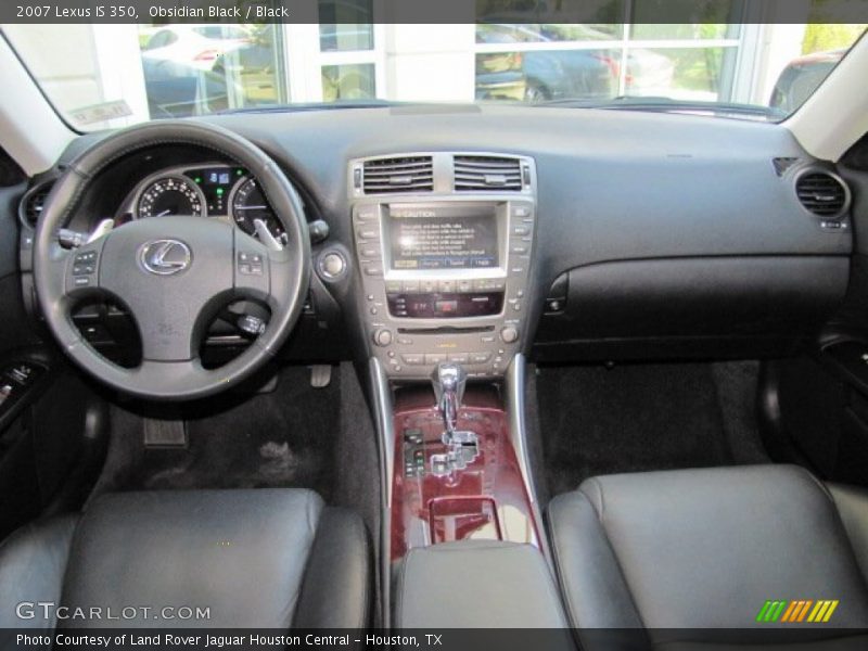 Obsidian Black / Black 2007 Lexus IS 350