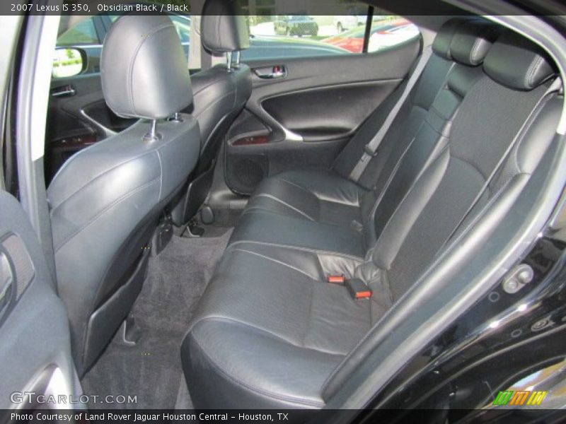 Obsidian Black / Black 2007 Lexus IS 350