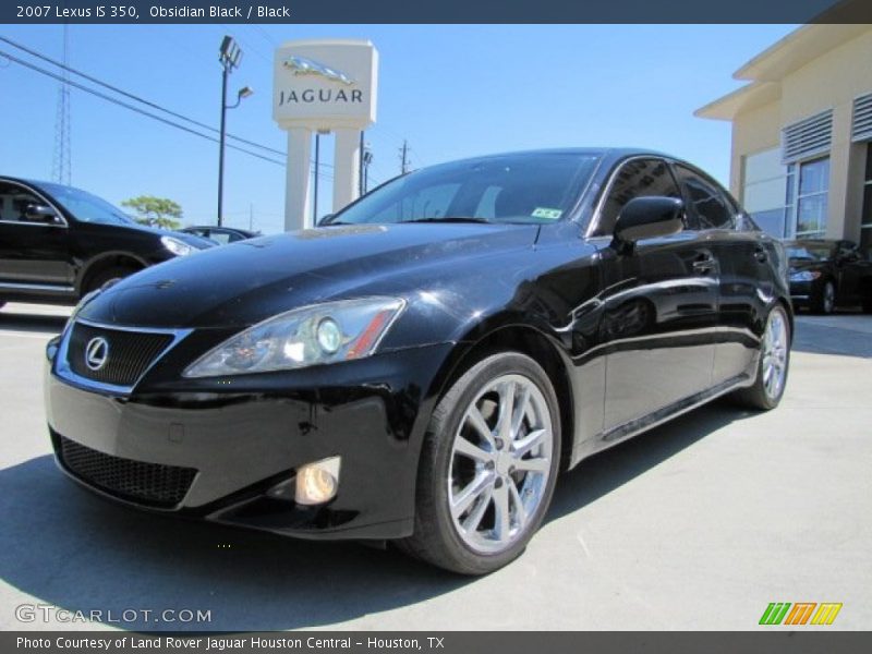 Obsidian Black / Black 2007 Lexus IS 350