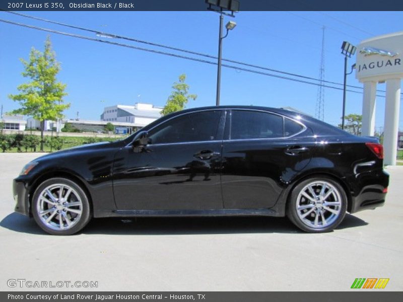 Obsidian Black / Black 2007 Lexus IS 350