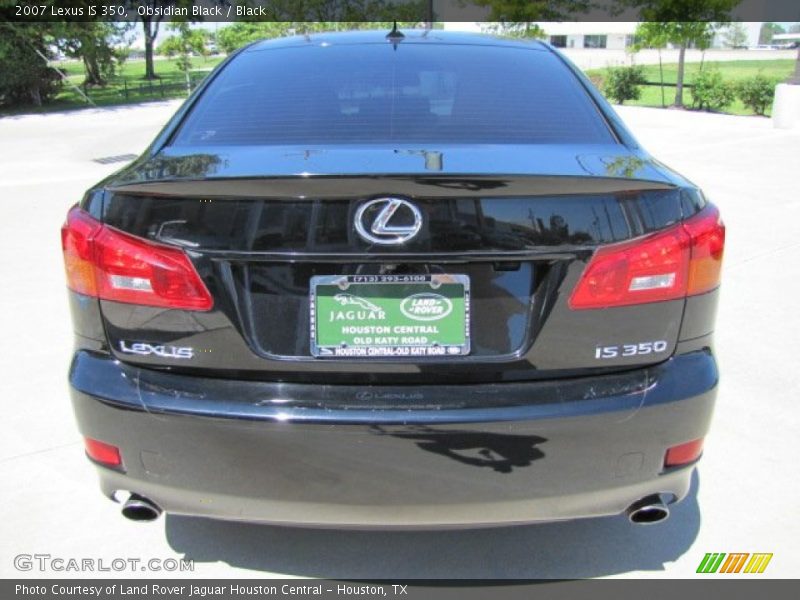 Obsidian Black / Black 2007 Lexus IS 350