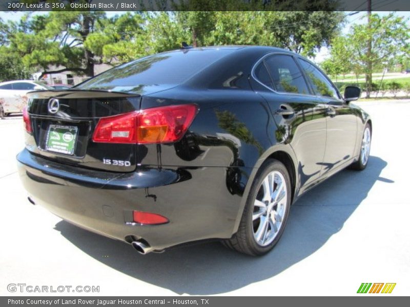 Obsidian Black / Black 2007 Lexus IS 350