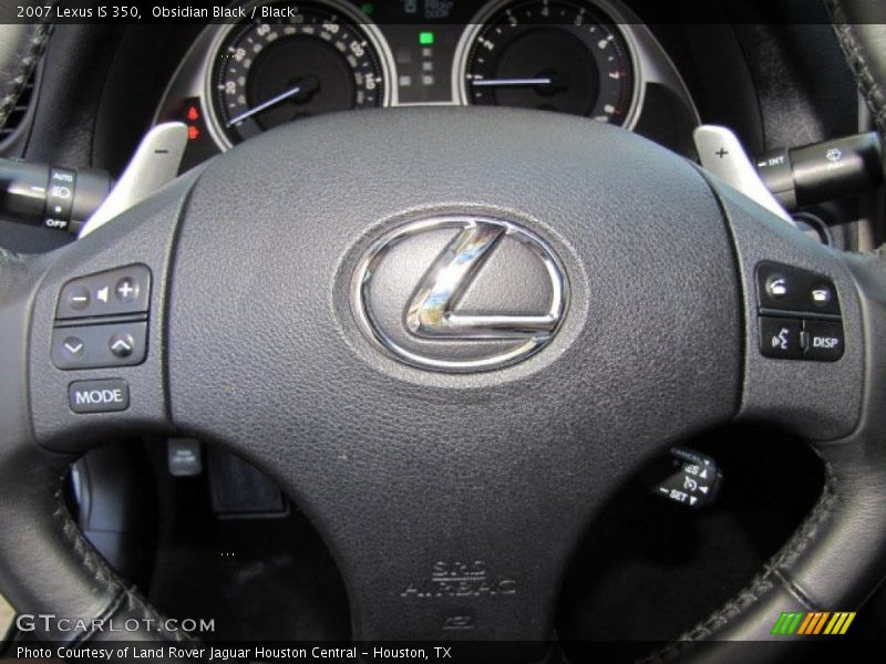 Obsidian Black / Black 2007 Lexus IS 350