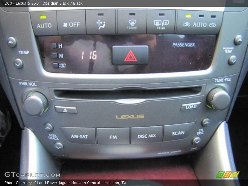 Obsidian Black / Black 2007 Lexus IS 350