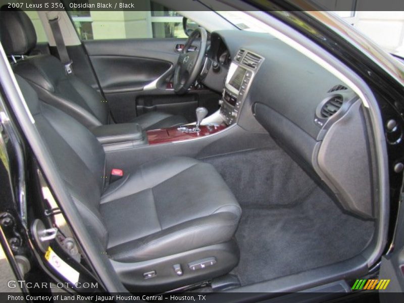 Obsidian Black / Black 2007 Lexus IS 350