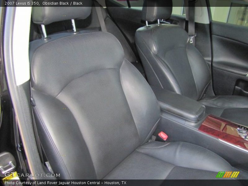 Obsidian Black / Black 2007 Lexus IS 350