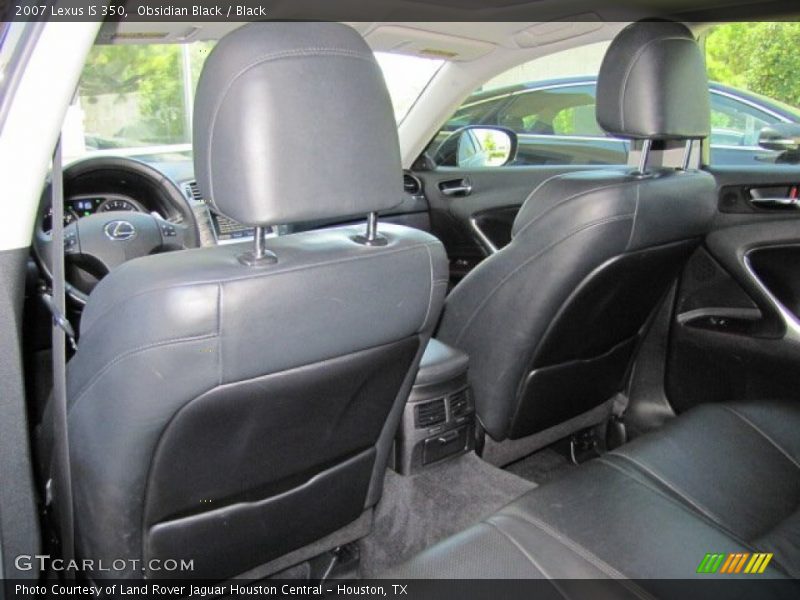 Obsidian Black / Black 2007 Lexus IS 350