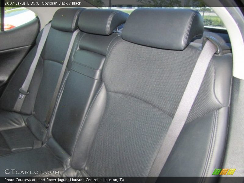 Obsidian Black / Black 2007 Lexus IS 350