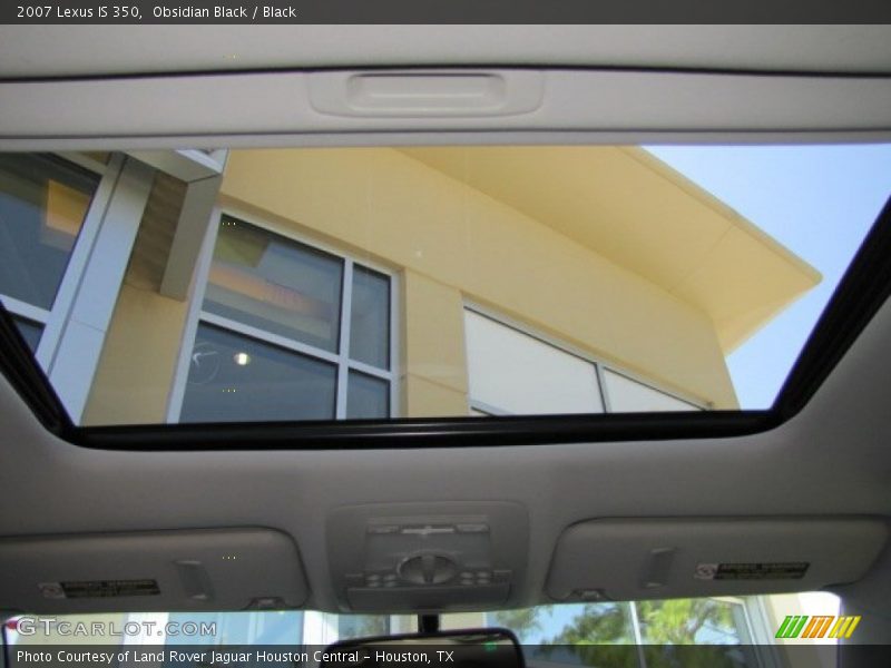 Obsidian Black / Black 2007 Lexus IS 350