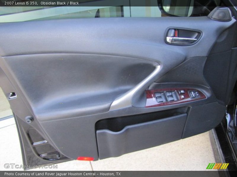 Obsidian Black / Black 2007 Lexus IS 350