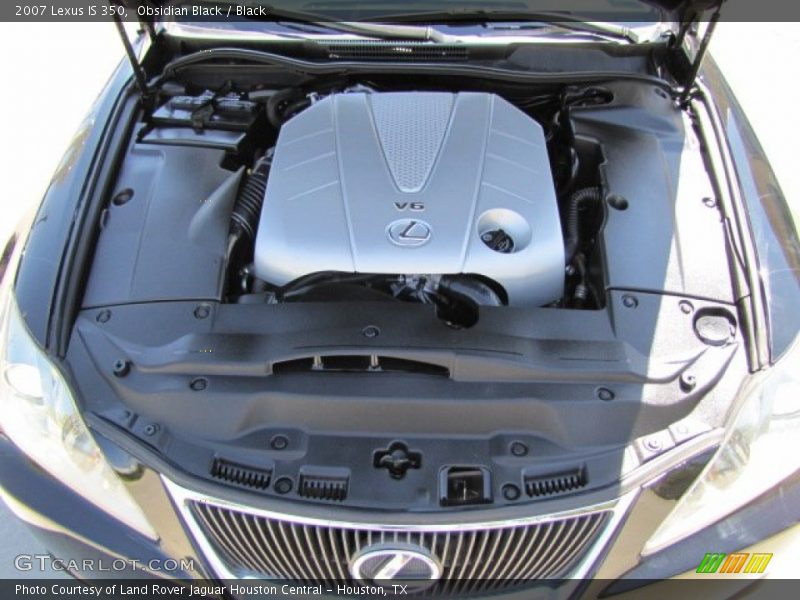 Obsidian Black / Black 2007 Lexus IS 350