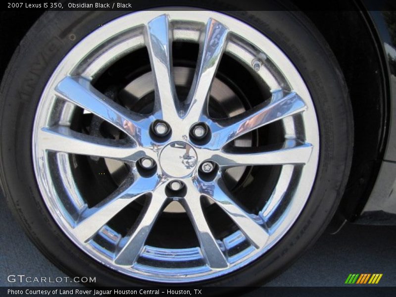 Obsidian Black / Black 2007 Lexus IS 350