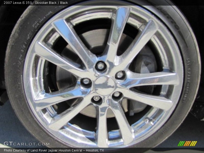 Obsidian Black / Black 2007 Lexus IS 350