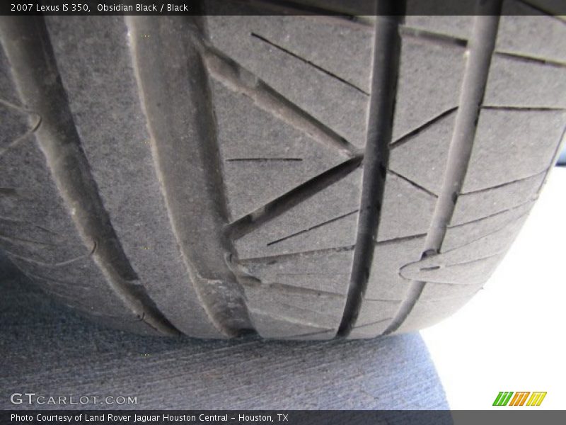 Obsidian Black / Black 2007 Lexus IS 350