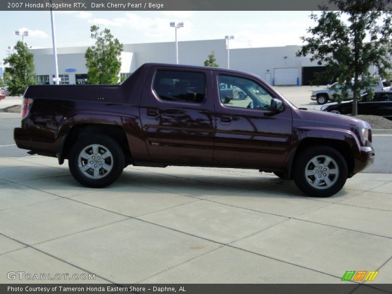 Dark Cherry Pearl / Beige 2007 Honda Ridgeline RTX