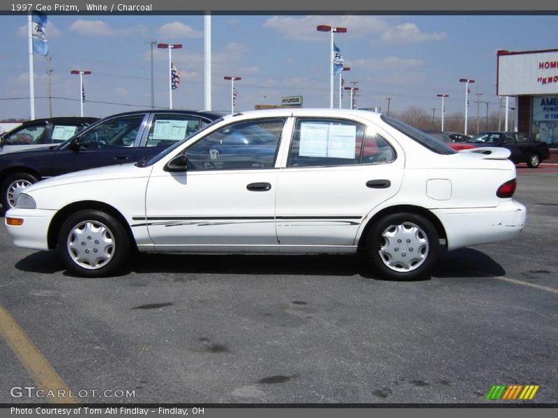White / Charcoal 1997 Geo Prizm