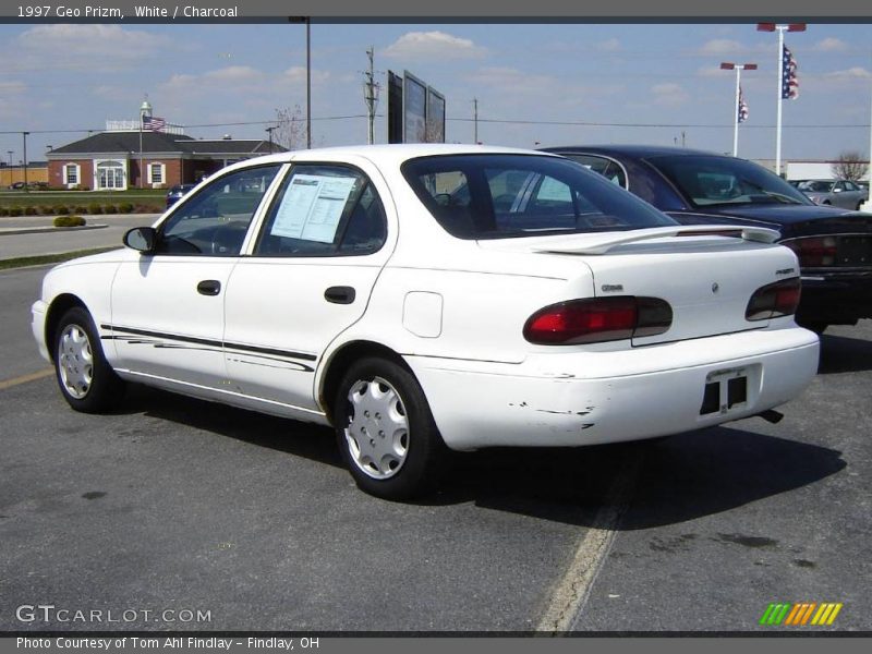 White / Charcoal 1997 Geo Prizm