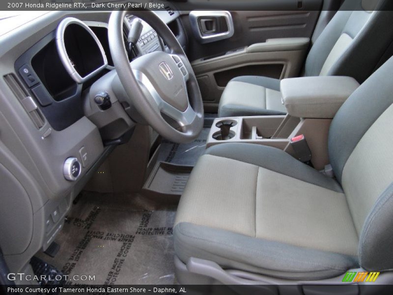 Dark Cherry Pearl / Beige 2007 Honda Ridgeline RTX
