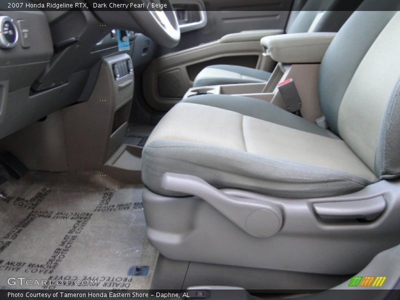 Dark Cherry Pearl / Beige 2007 Honda Ridgeline RTX