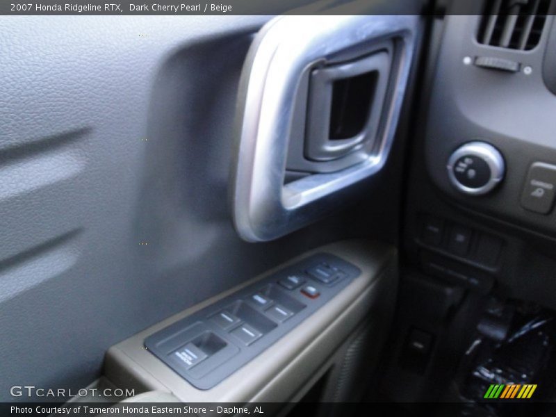 Dark Cherry Pearl / Beige 2007 Honda Ridgeline RTX
