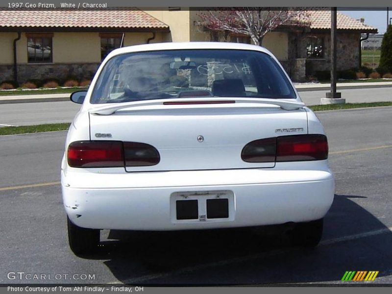 White / Charcoal 1997 Geo Prizm