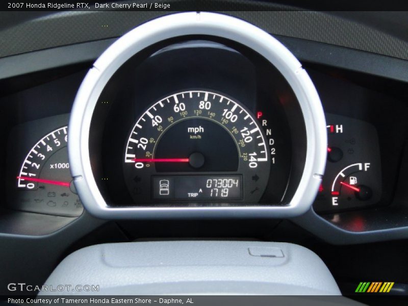 Dark Cherry Pearl / Beige 2007 Honda Ridgeline RTX