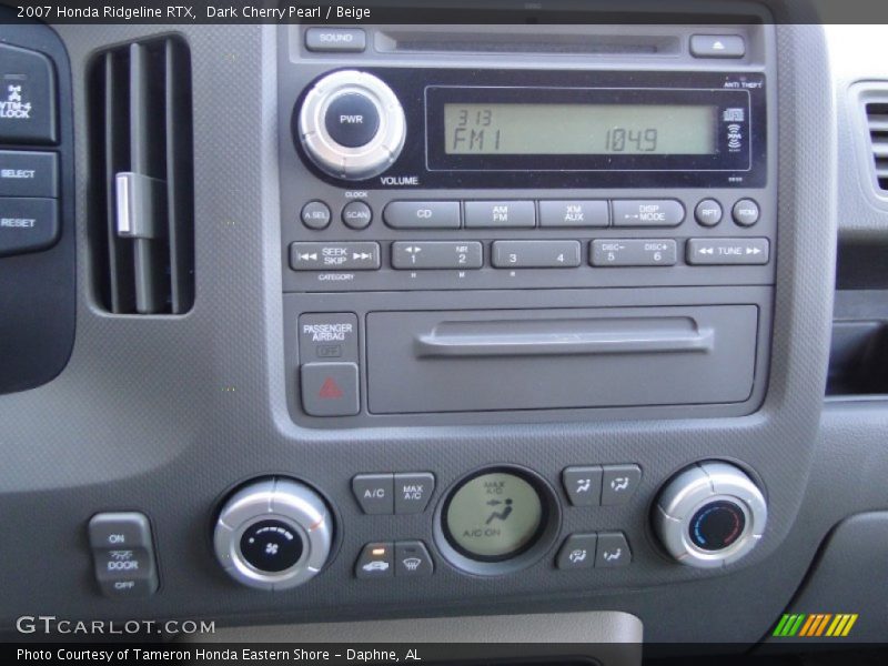 Dark Cherry Pearl / Beige 2007 Honda Ridgeline RTX