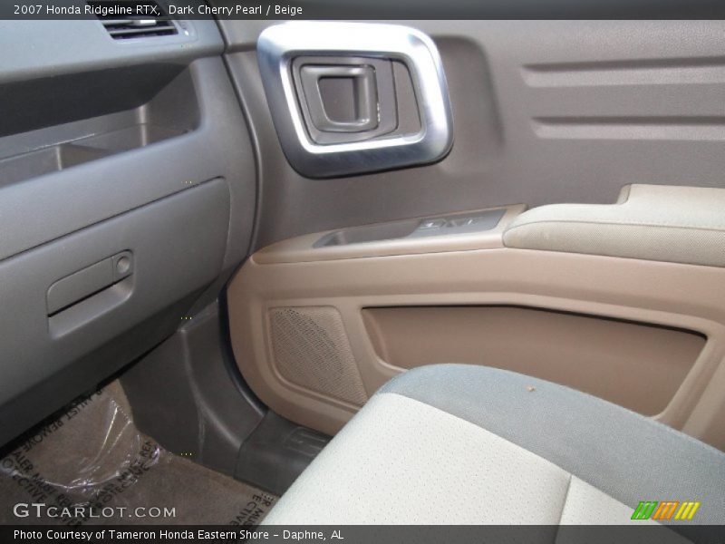 Dark Cherry Pearl / Beige 2007 Honda Ridgeline RTX