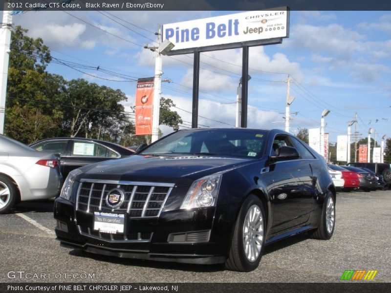 Black Raven / Ebony/Ebony 2012 Cadillac CTS Coupe