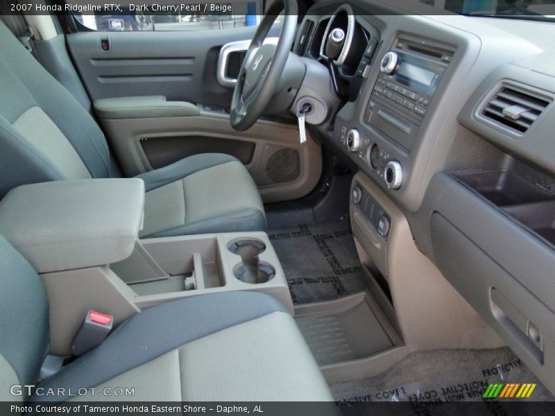 Dark Cherry Pearl / Beige 2007 Honda Ridgeline RTX
