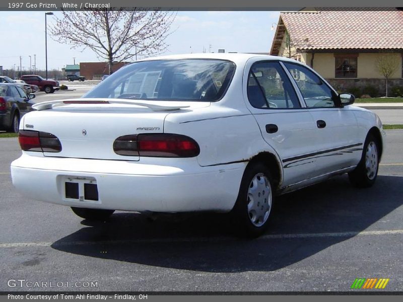 White / Charcoal 1997 Geo Prizm