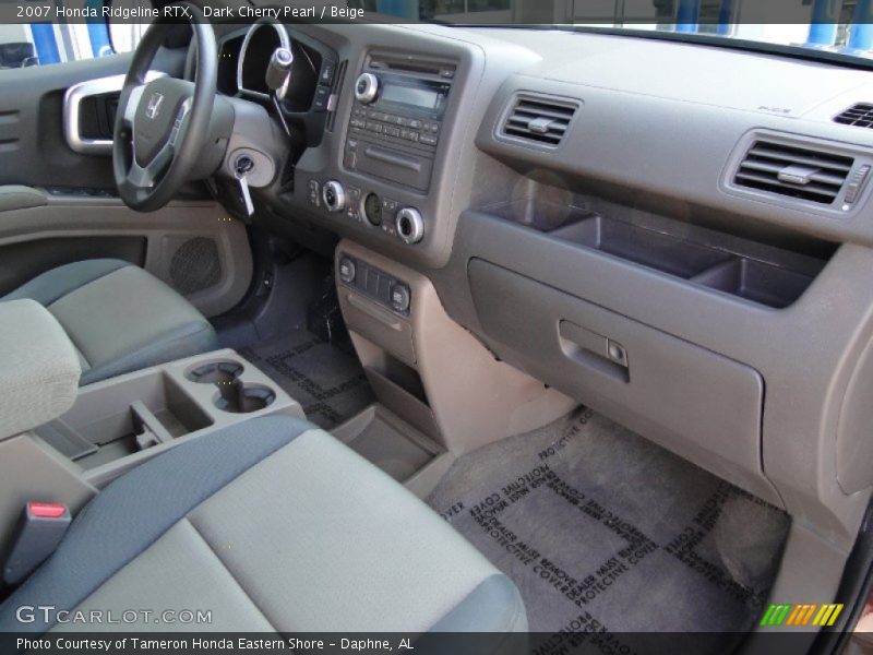 Dark Cherry Pearl / Beige 2007 Honda Ridgeline RTX