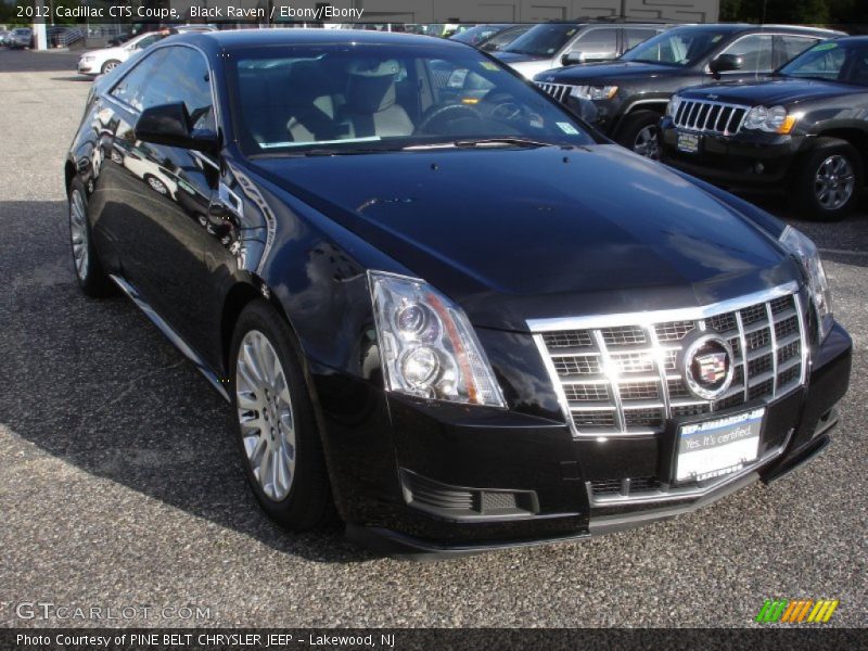 Black Raven / Ebony/Ebony 2012 Cadillac CTS Coupe