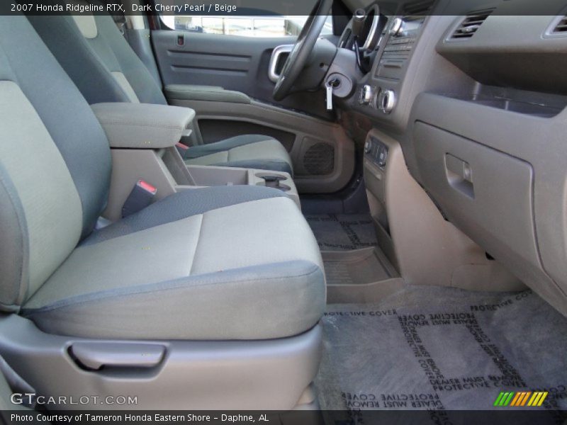 Dark Cherry Pearl / Beige 2007 Honda Ridgeline RTX