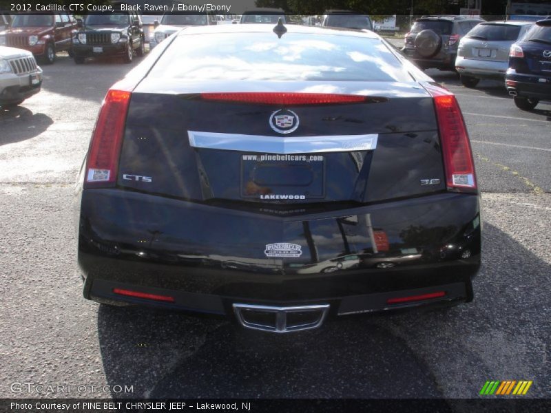 Black Raven / Ebony/Ebony 2012 Cadillac CTS Coupe