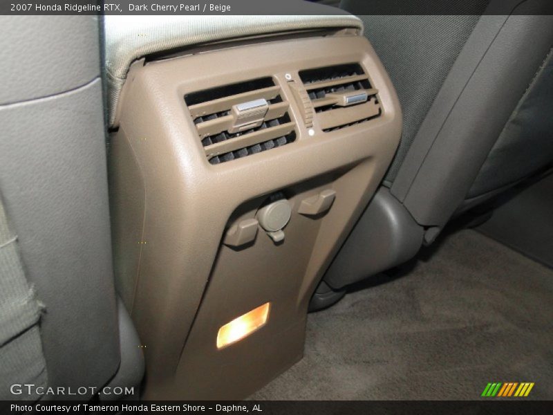 Dark Cherry Pearl / Beige 2007 Honda Ridgeline RTX