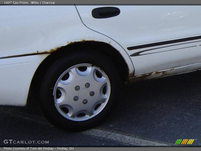 White / Charcoal 1997 Geo Prizm
