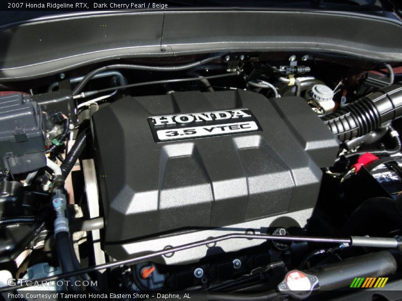 Dark Cherry Pearl / Beige 2007 Honda Ridgeline RTX
